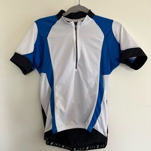 Specialized cycling jersey (2) white/blue/black and black/white size S
